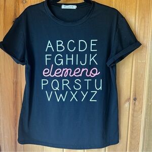 Women’s Black Teacher Shirt - Size Medium